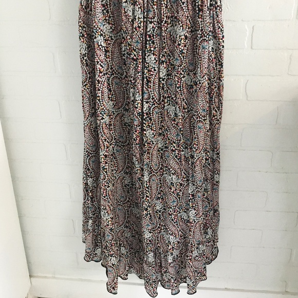 1X Lilly Morgan Boho Dress Midi Paisley Off-the-Shoulder - Picture 9 of 11